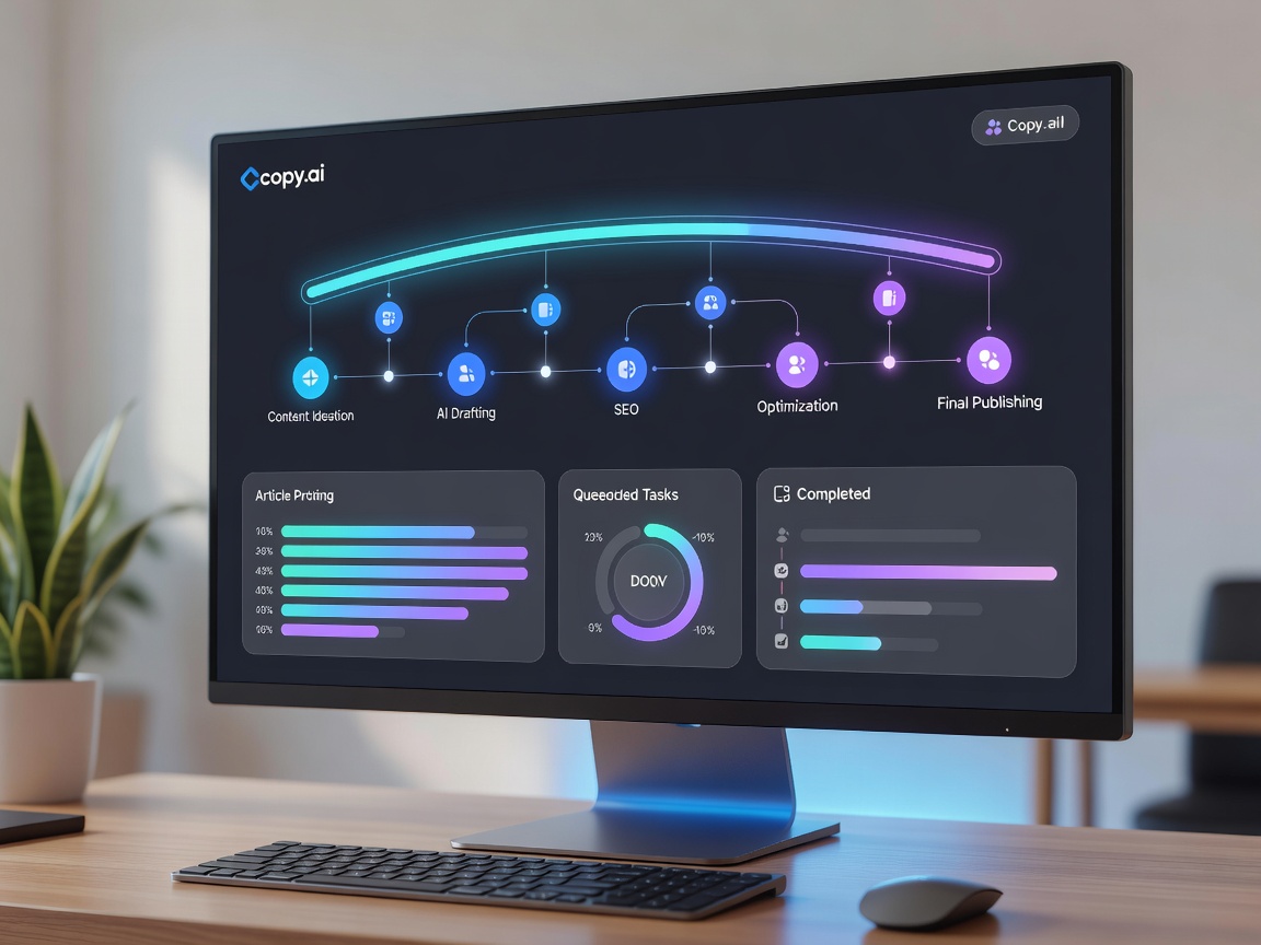 Copy.ai Automated Article Workflow Dashboard